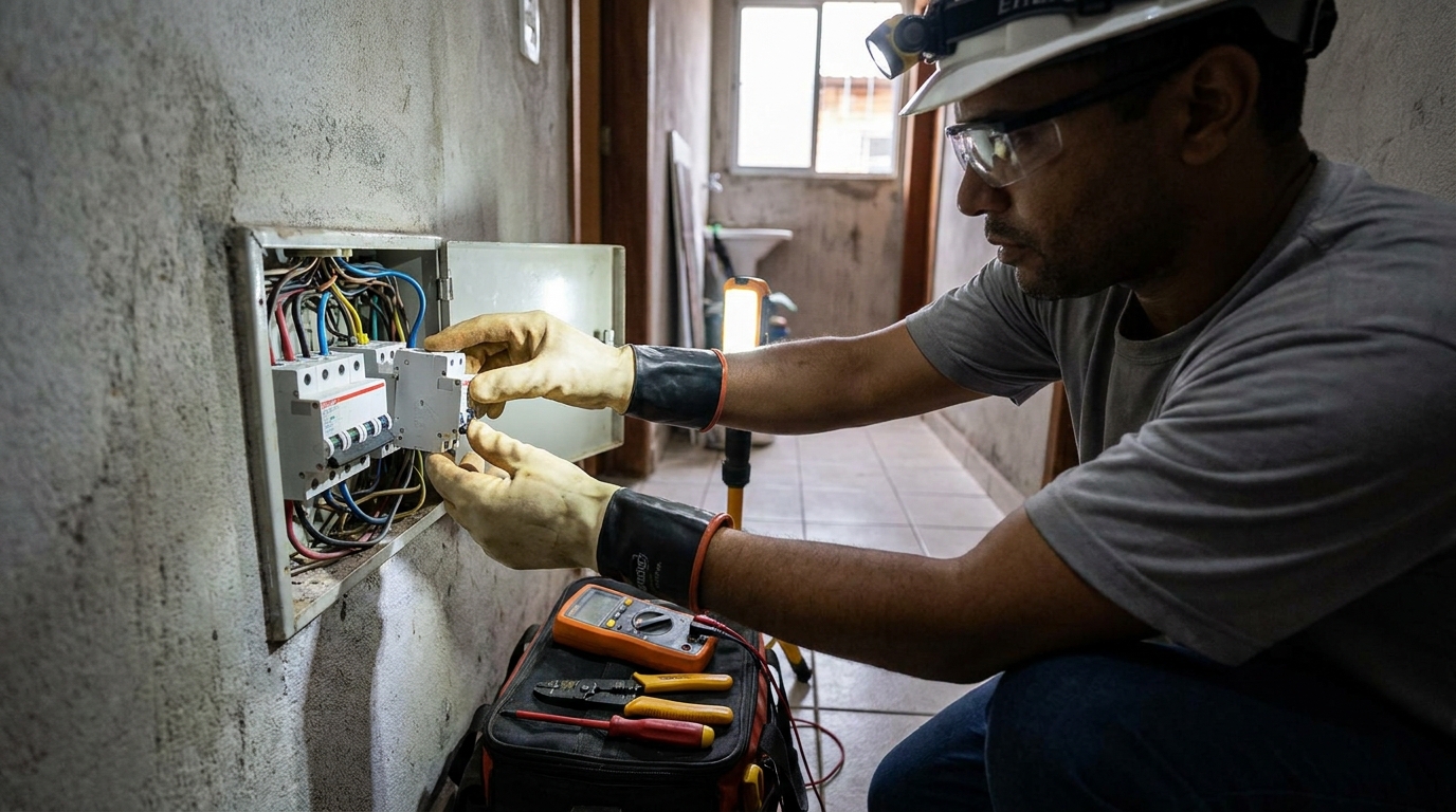 Instalacao de disjuntor profissional em Bauru‑SP