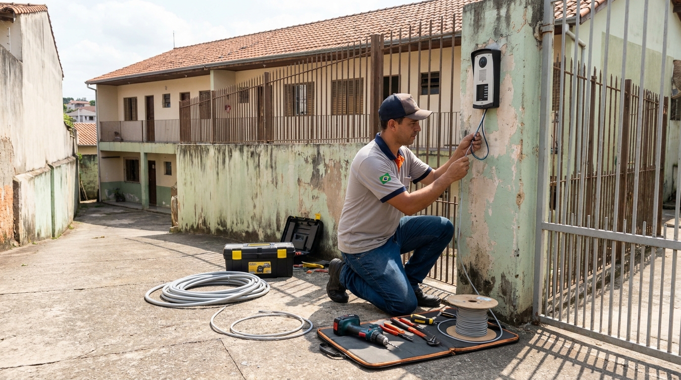Instalacao de interfone residencial em Bauru‑SP