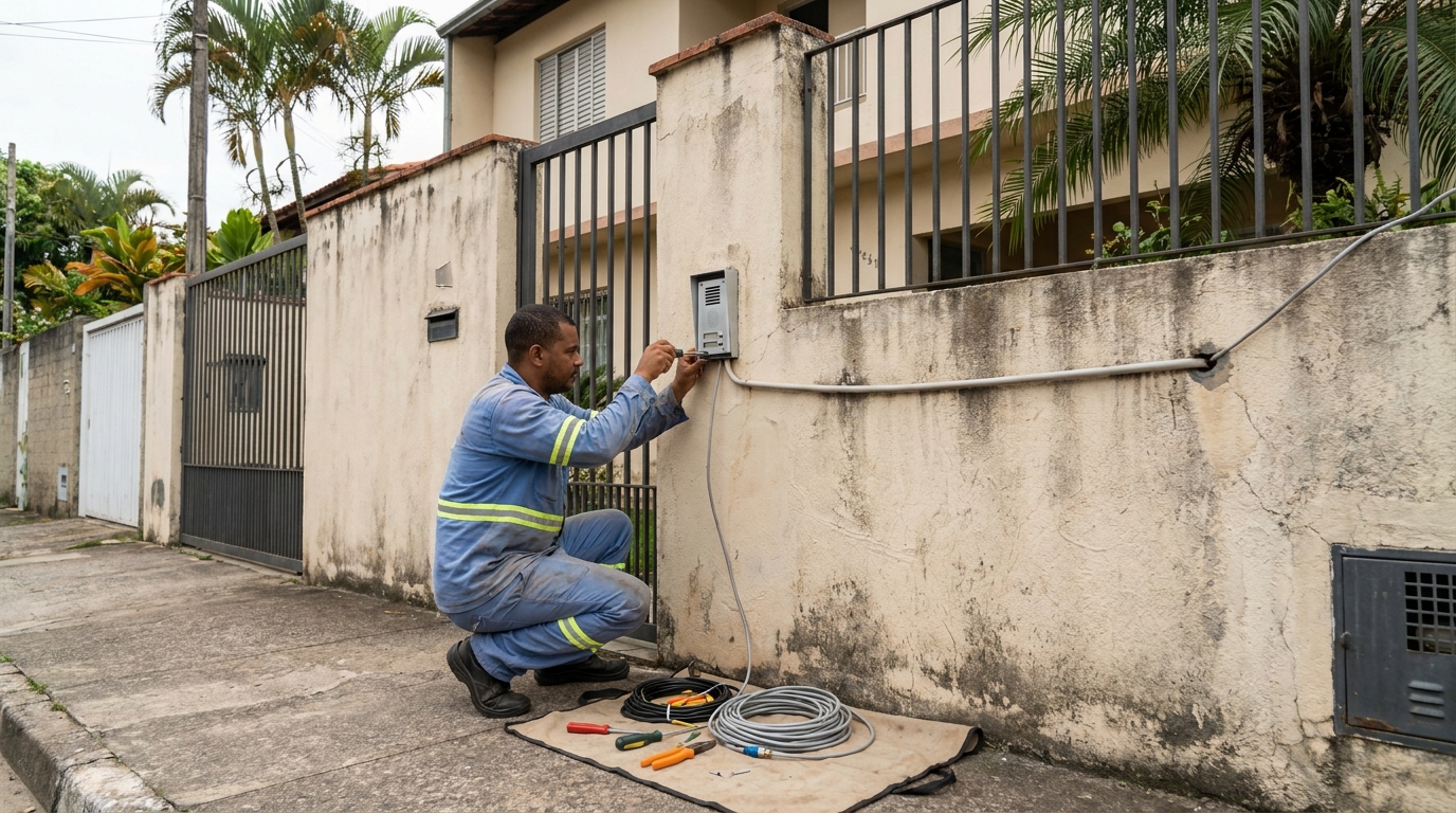 Instalacao de video porteiro em Bauru‑SP
